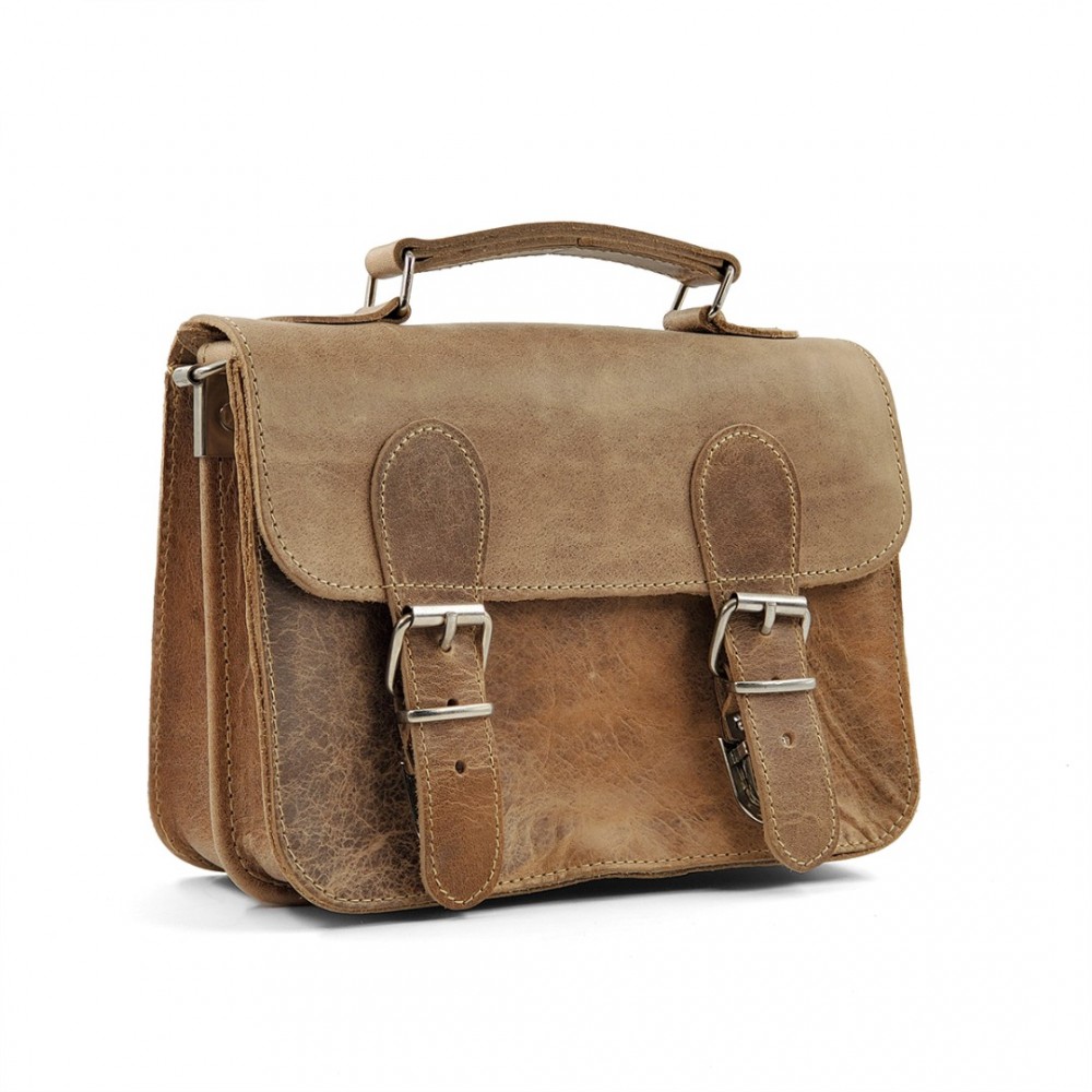 Leather Crossbody Bag Bohemia 12/12, Marble