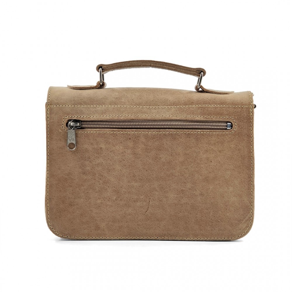 Leather Crossbody Bag Bohemia 12/12, Marble