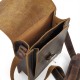 Leather Crossbody Bag Bohemia 18/21, Brown Antique