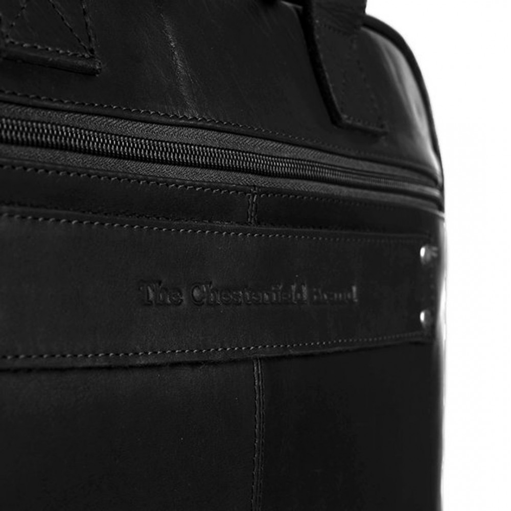 Leather Briefcase Chesterfield Calvi C40.103300, Black