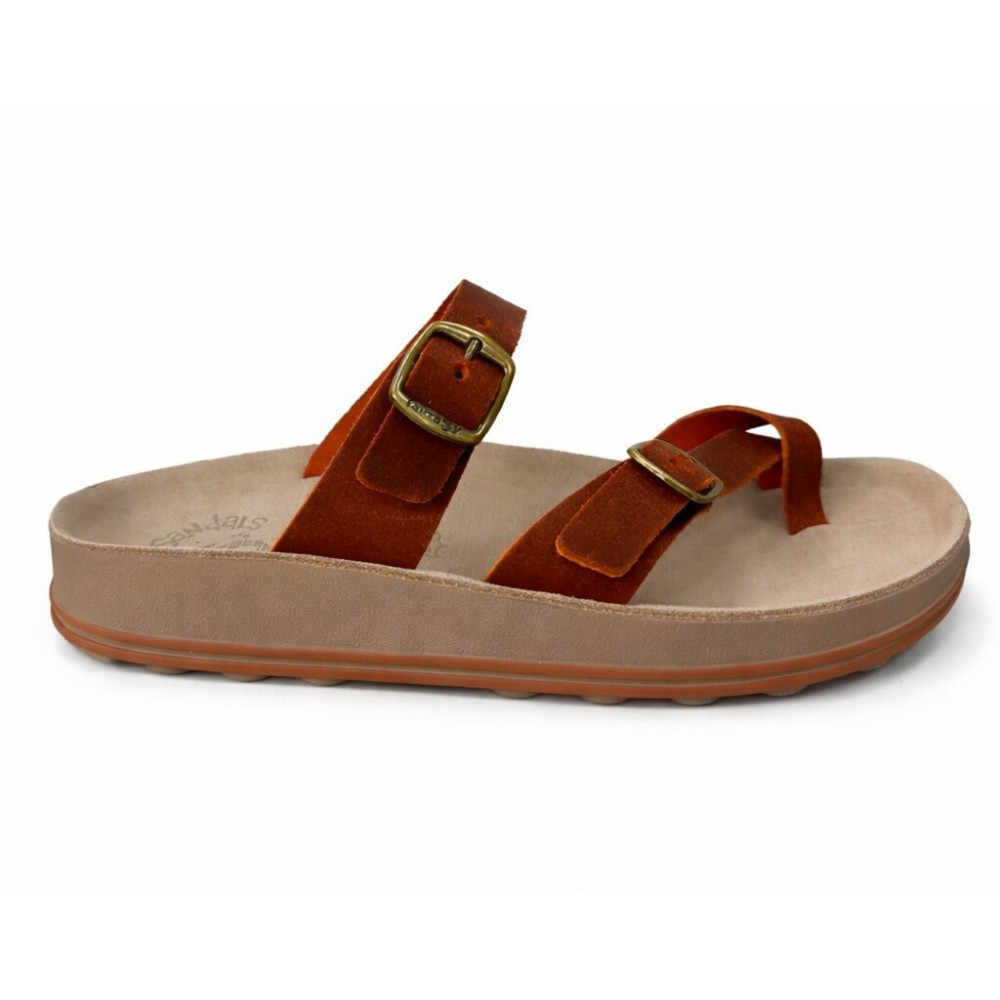 Anatomic Women Leather Sandals Fantasy S346 Caterina, Orange