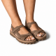 Anatomic Women Leather Sandals Fantasy S9053 Marianna, Brown