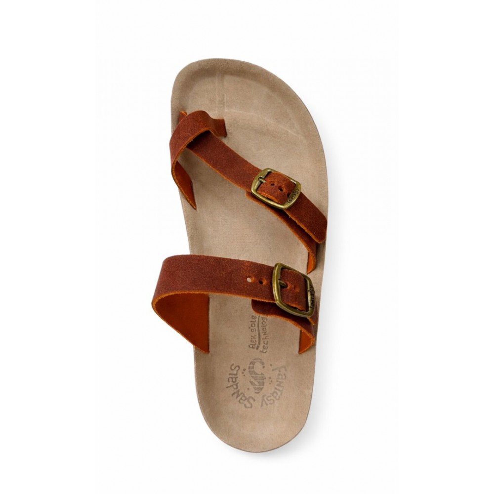 Anatomic Women Leather Sandals Fantasy S346 Caterina, Orange