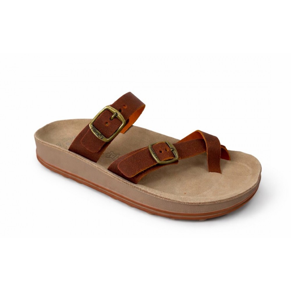 Anatomic Women Leather Sandals Fantasy S346 Caterina, Orange