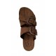 Anatomic Women Leather Sandals Fantasy S9050 Lauren, Chocolate Brown 