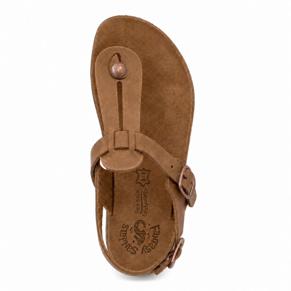 Anatomic Women Leather Sandals Fantasy S9005 Marlena, Taba