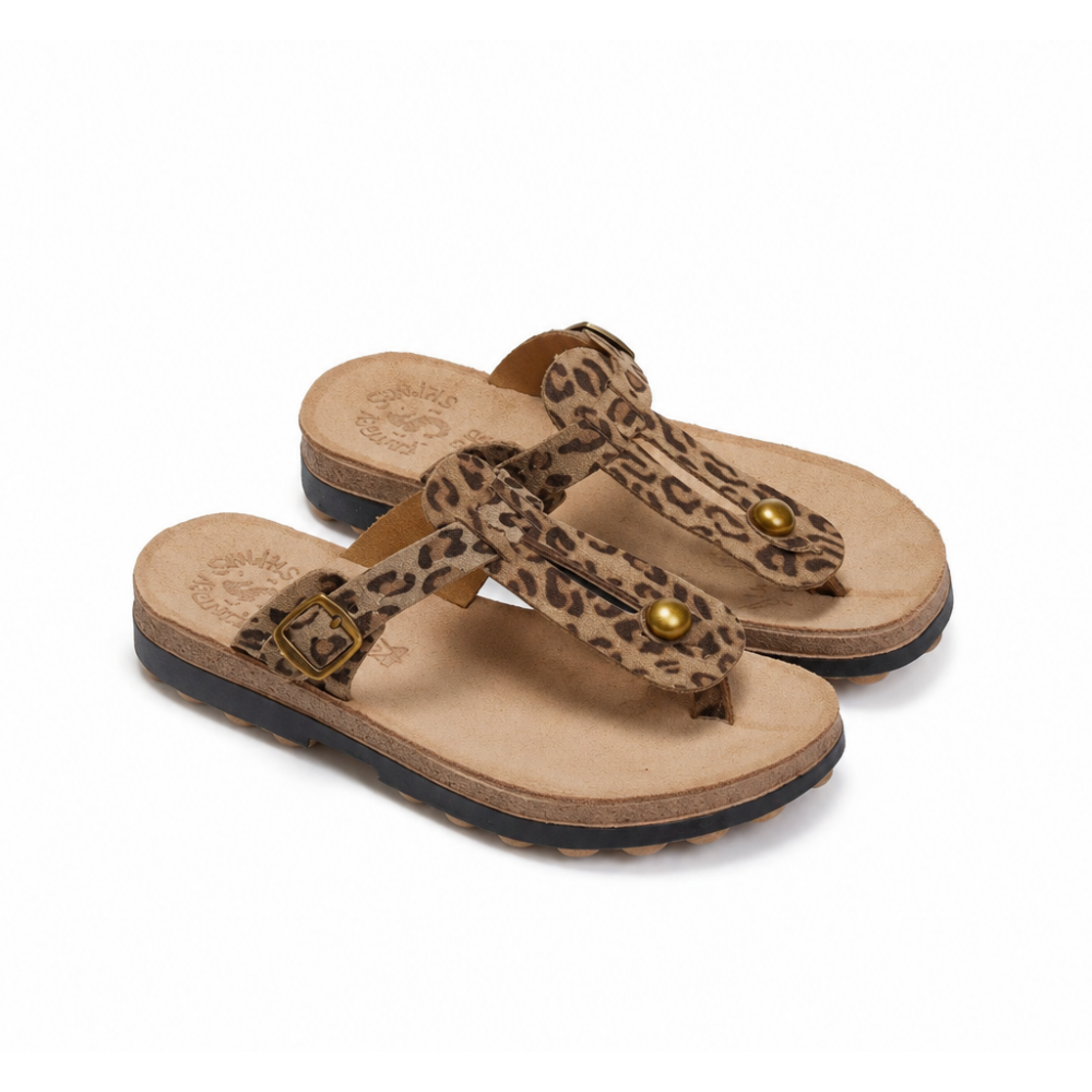 Anatomic Women Leather Sandals Fantasy S9004 Mirabella, Animal Print