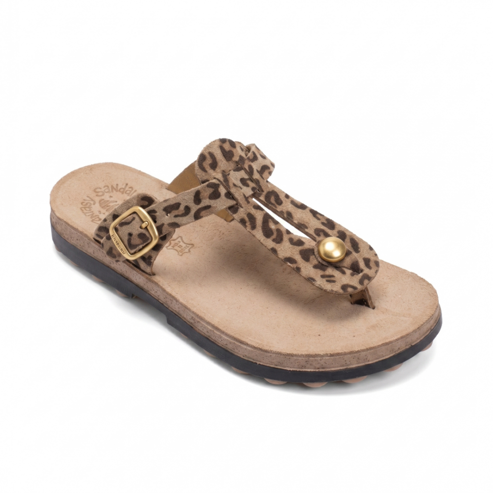 Anatomic Women Leather Sandals Fantasy S9004 Mirabella, Animal Print