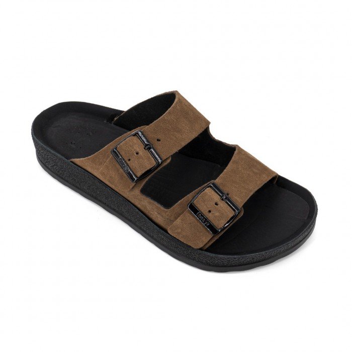 Anatomic Men Leather Sandals Fantasy S001 Leonidas, Brown Castor