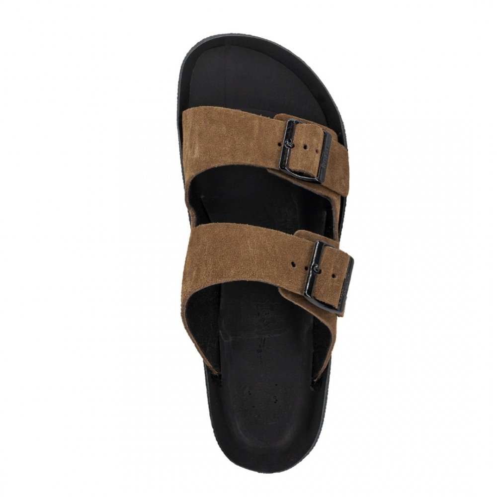 Anatomic Men Leather Sandals Fantasy S001 Leonidas, Brown Castor