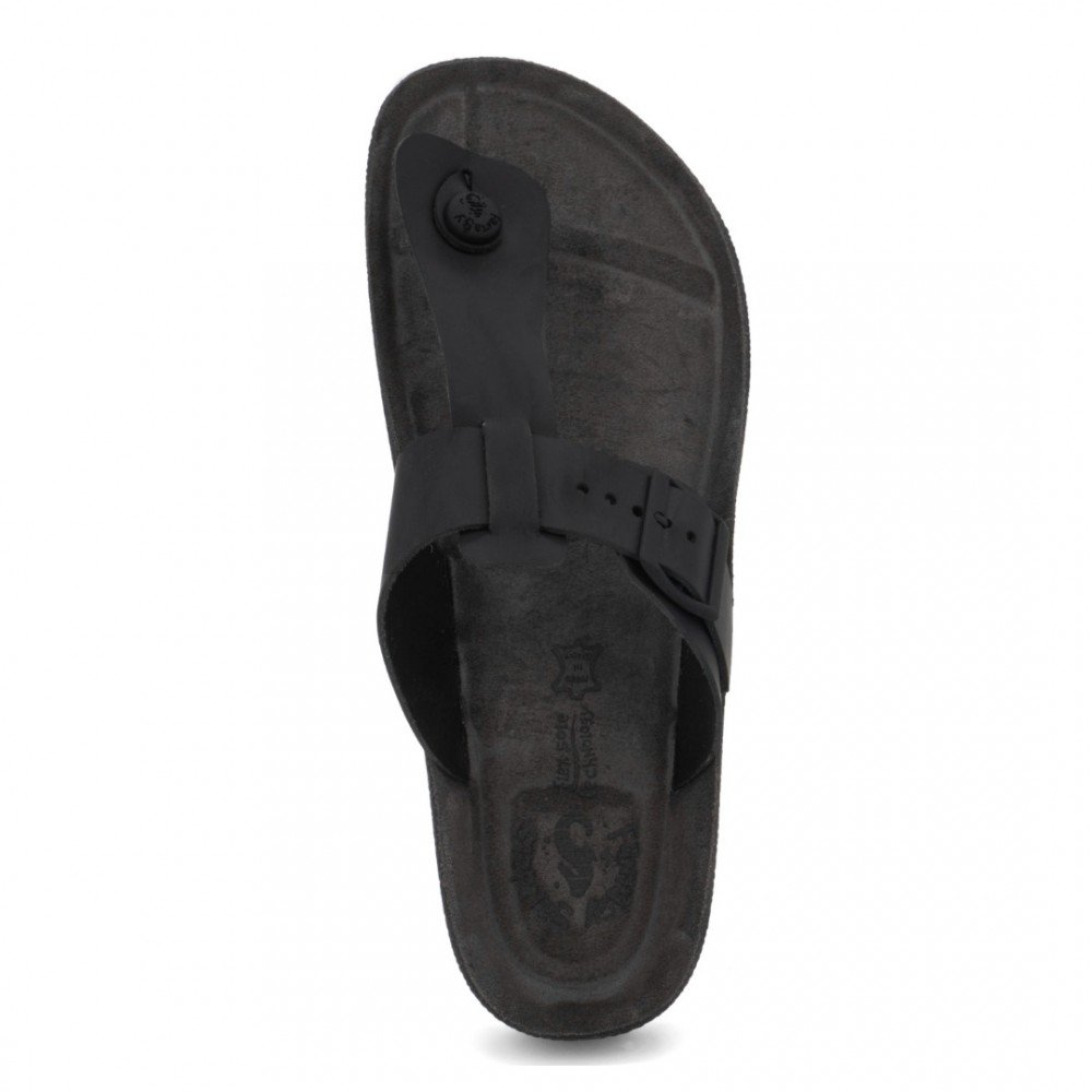 Anatomic Men Leather Sandals Fantasy S003 Adonis, Black Anatomic Men Leather Sandals Fantasy S003 Adonis, Black
