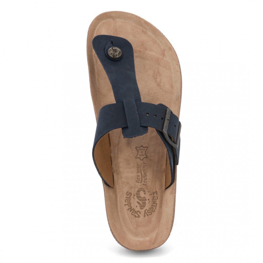 Anatomic Men Leather Sandals Fantasy S003 Adonis, Blue Anatomic Men Leather Sandals Fantasy S003 Adonis, Blue