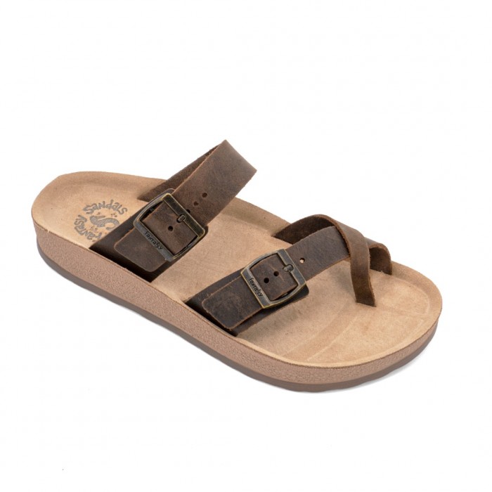 Anatomic Men Leather Sandals Fantasy S005 Aris, Brown