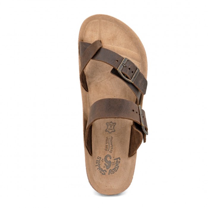 Anatomic Men Leather Sandals Fantasy S005 Aris, Brown