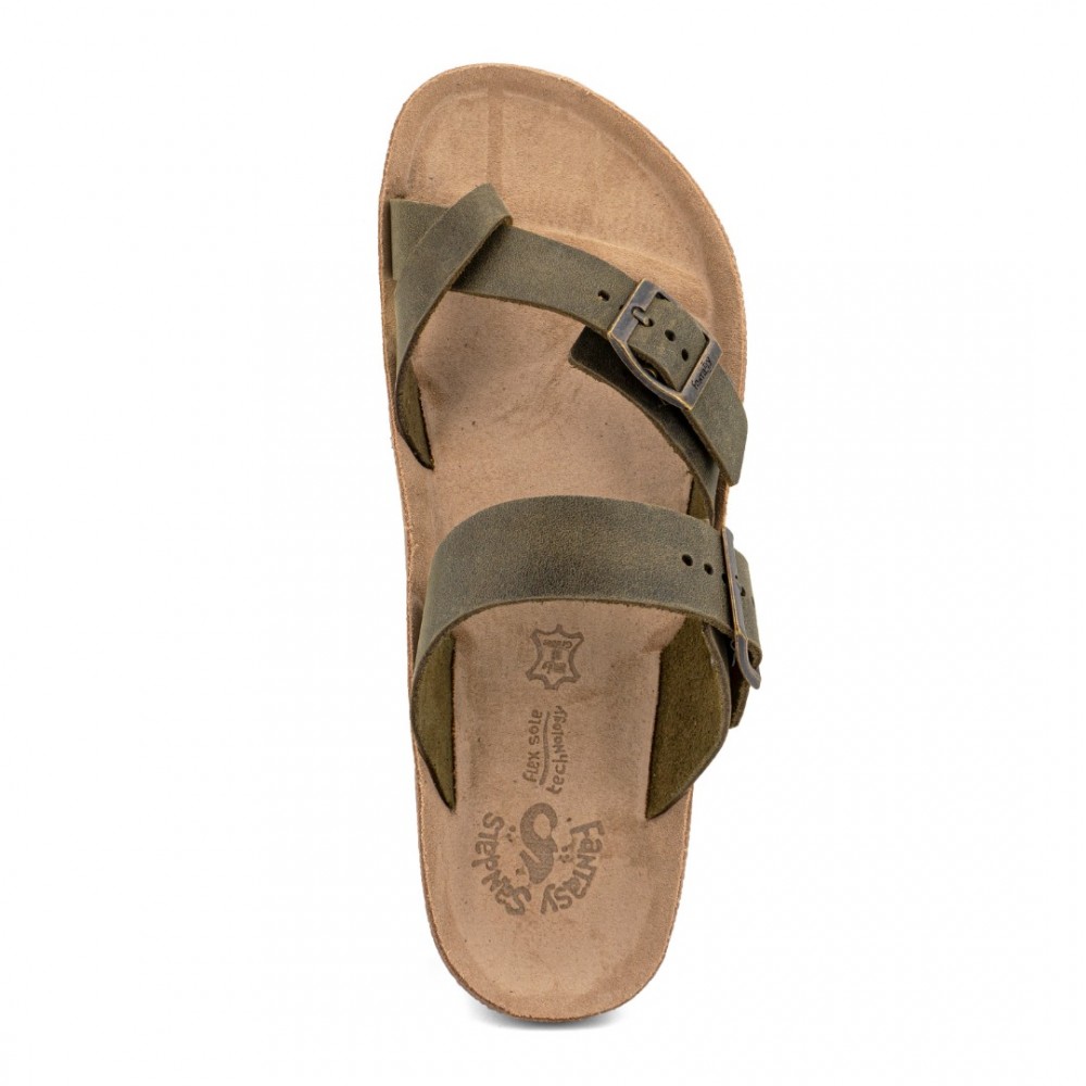 Anatomic Men Leather Sandals Fantasy S005 Aris, Khaky