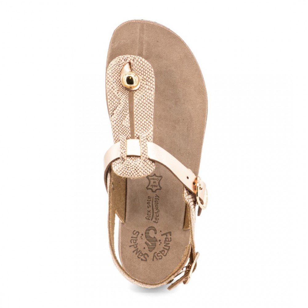 Anatomic Women Leather Sandals Fantasy S9005 Marlena, Bronze Anatomic Women Leather Sandals Fantasy S9005 Marlena, Bronze