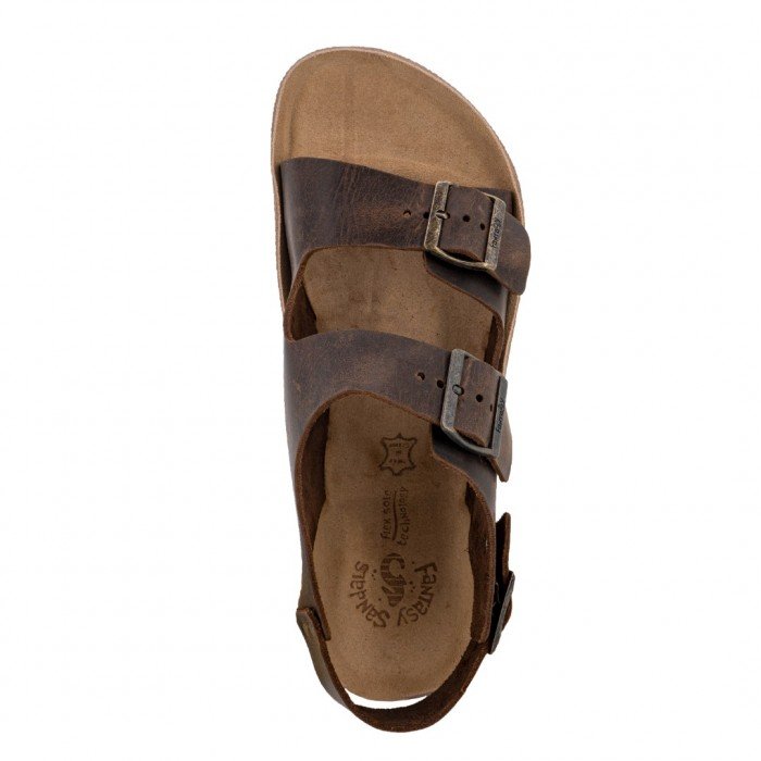 Anatomic Men Leather Sandals Fantasy S004 Hector, Brown