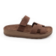 Anatomic Women Leather Sandals Fantasy S347 Bianca, Chocolate Brown
