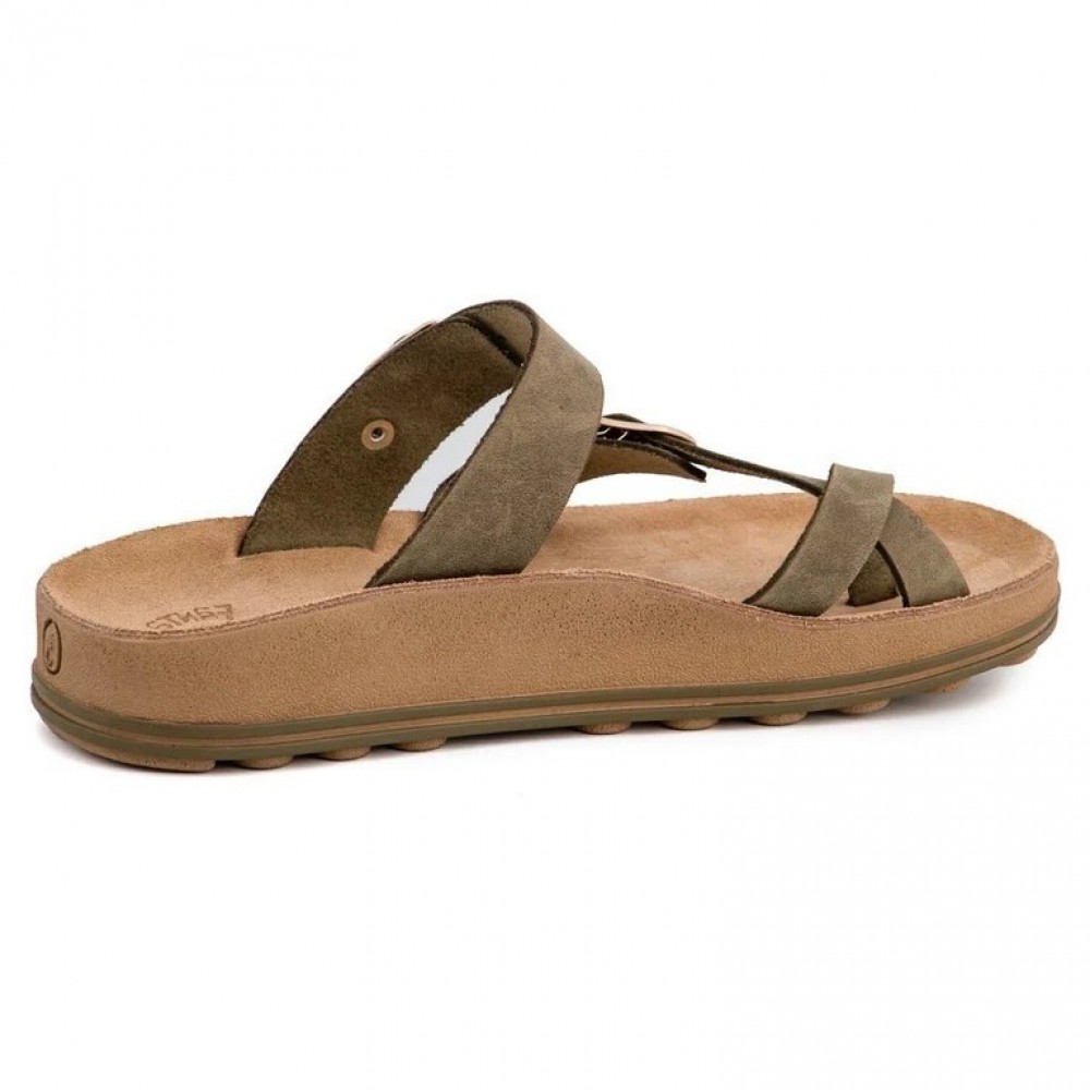 Anatomic Women Leather Sandals Fantasy S346 Caterina, Khaki