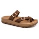 Anatomic Women Leather Sandals Fantasy S346 Caterina, Brown