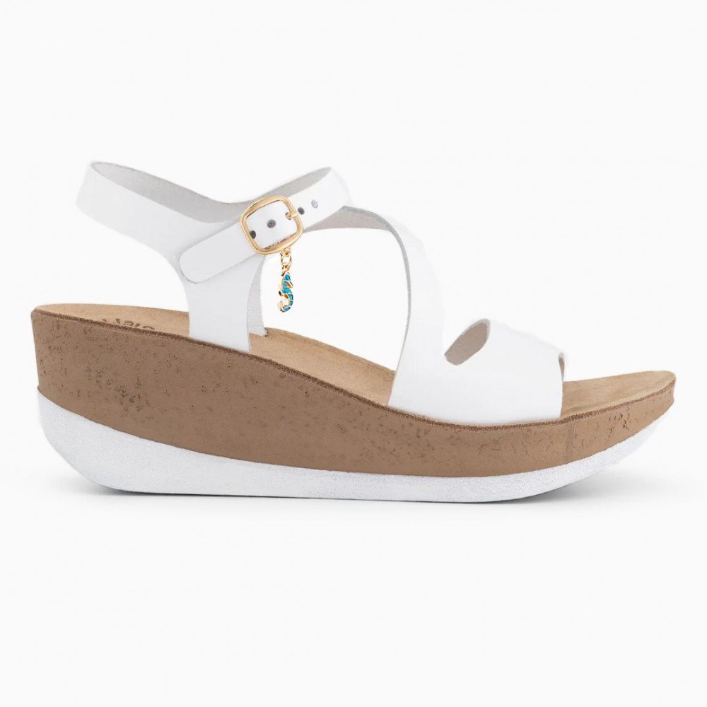 Anatomic Women Leather Platforms Fantasy S5020 Georgia, White Anatomic Women Leather Platforms Fantasy S5020 Georgia, White