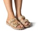 Anatomic Women Leather Sandals Fantasy S9050 Lauren, Rosegold Print