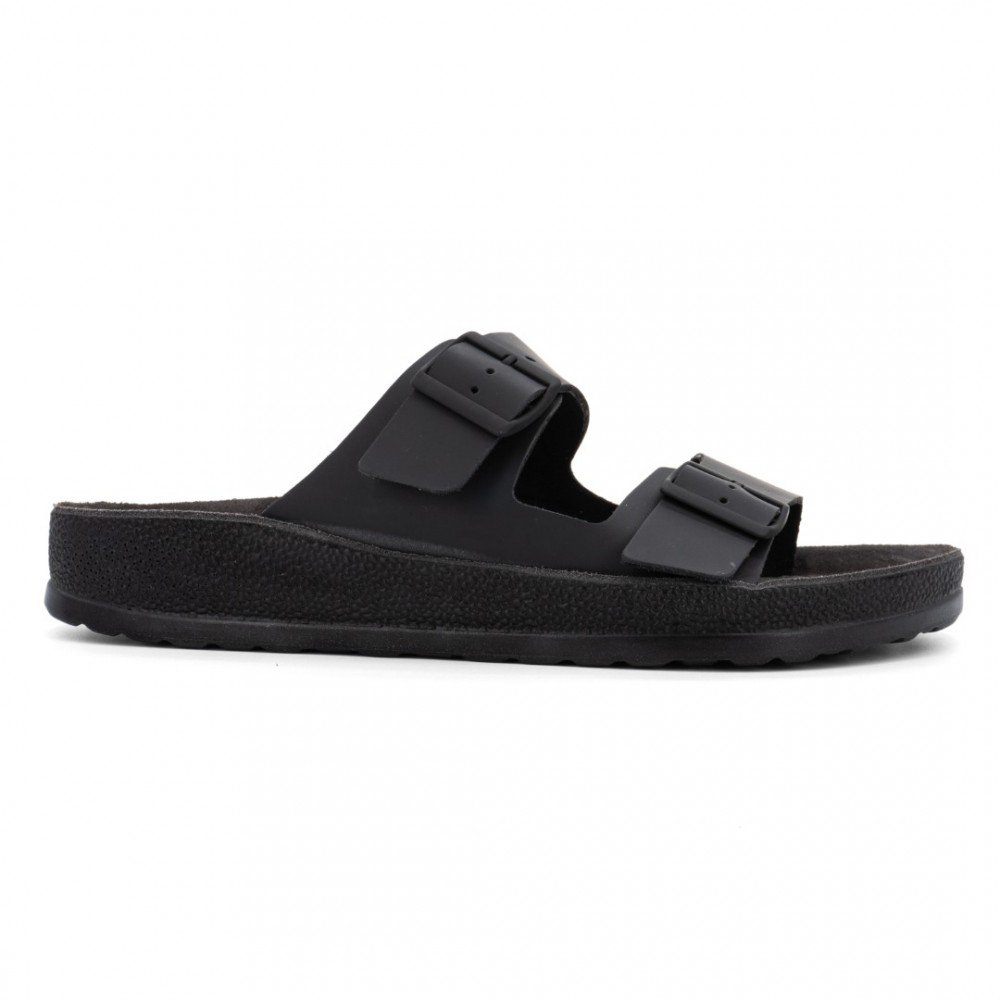 Anatomic Men Leather Sandals Fantasy S001 Leonidas, Black