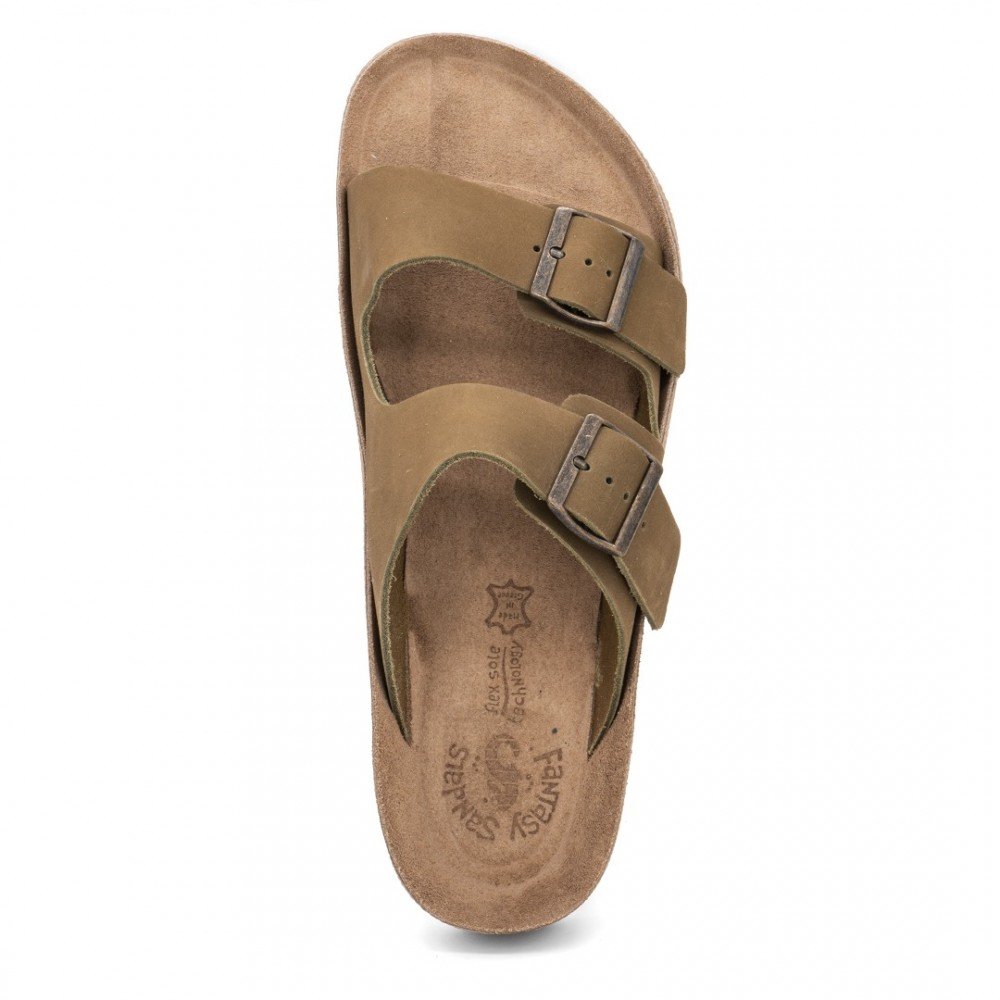 Anatomic Men Leather Sandals Fantasy S001 Leonidas, Green