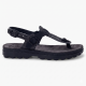 Anatomic Women Leather Sandals Fantasy S9005 Marlena, Black Print