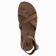 Anatomic Women Leather Sandals Fantasy S9045 River, Chocolate Brown