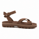 Anatomic Women Leather Sandals Fantasy S9045 River, Chocolate Brown