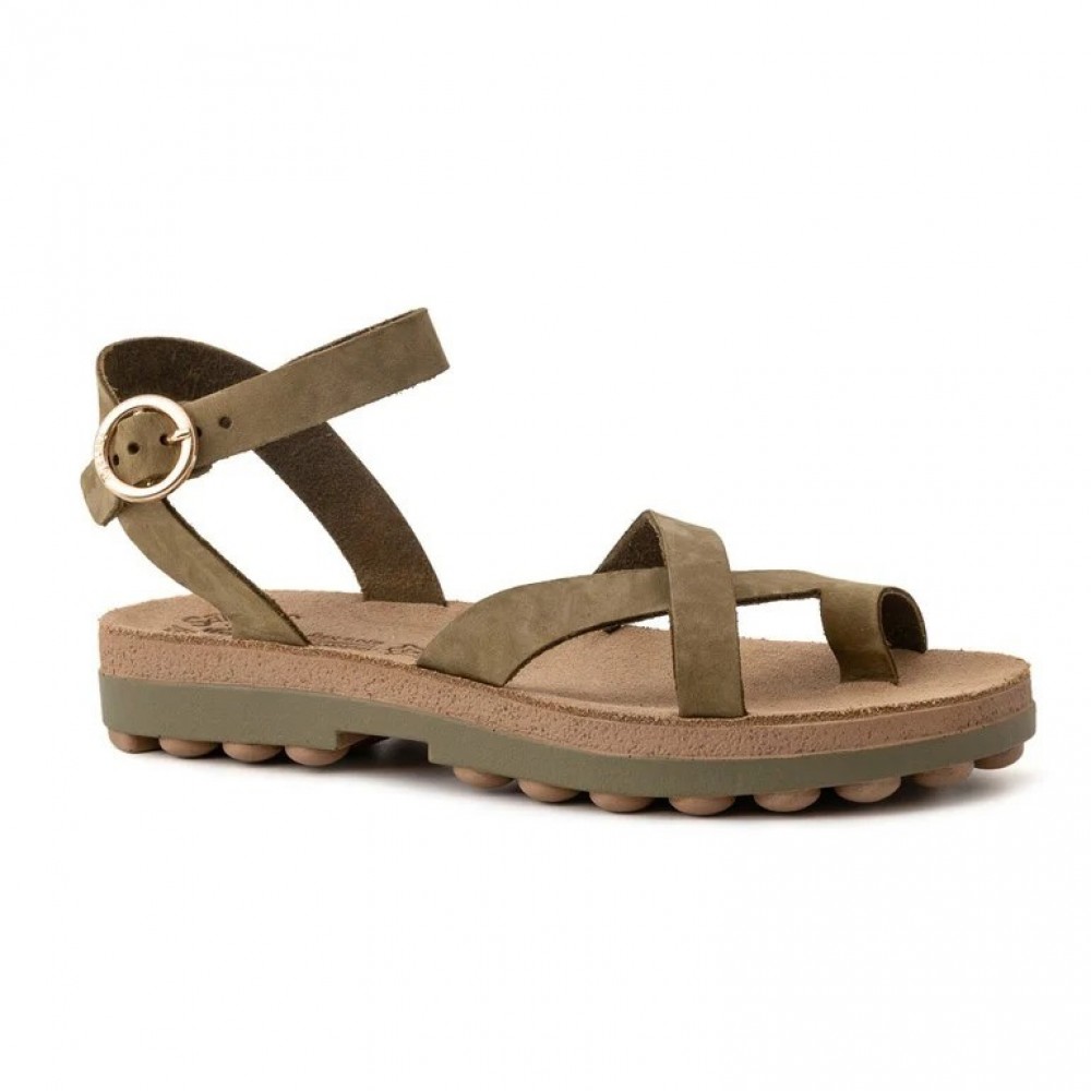 Anatomic Women Leather Sandals Fantasy S9045 River, Kaky