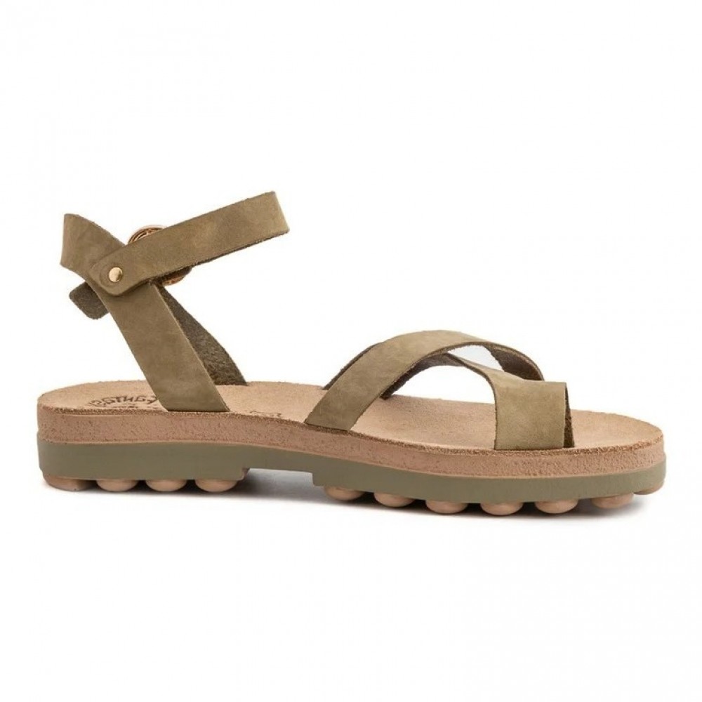 Anatomic Women Leather Sandals Fantasy S9045 River, Kaky