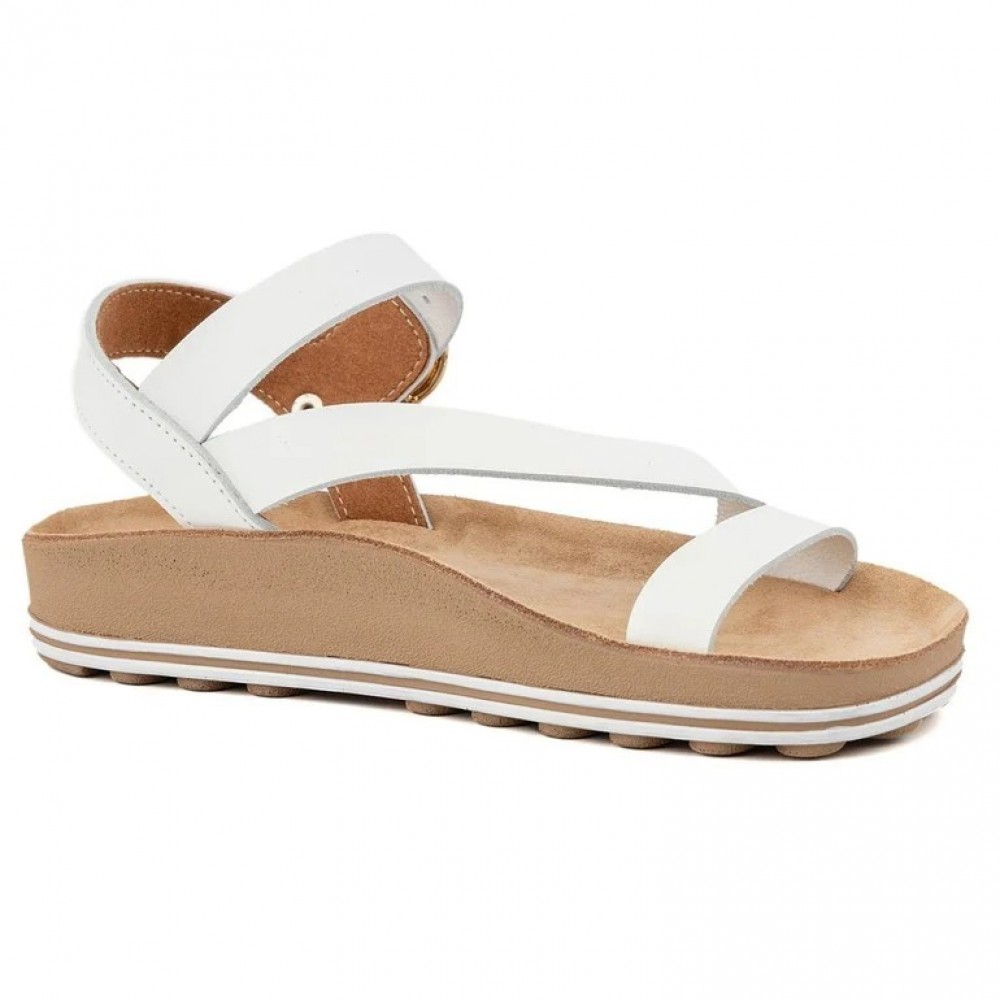 Anatomic Women Leather Sandals Fantasy S339 Emma, White Anatomic Women Leather Sandals Fantasy S339 Emma, White