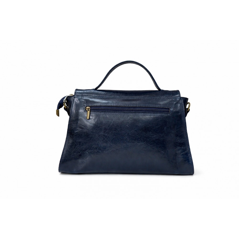 Leather Crossbody Bag Gregory 3390, Dark Blue