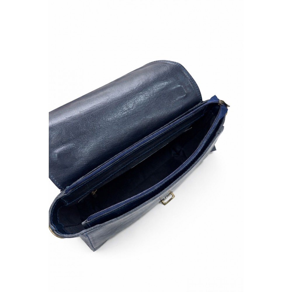 Leather Crossbody Bag Gregory 3390, Dark Blue