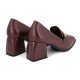 Women Leather Medium Heels I ATHENS 563/5, Bordeaux Women Leather Medium Heels I ATHENS 563/5, Bordeaux