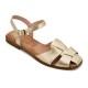 Women Premium Quality Leather Sandals Iris 158-7854, Platinum Gold Women Premium Quality Leather Sandals Iris 158-7854, Platinum Gold
