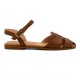 Women Premium Quality Leather Sandals Iris 158-7854, Taba