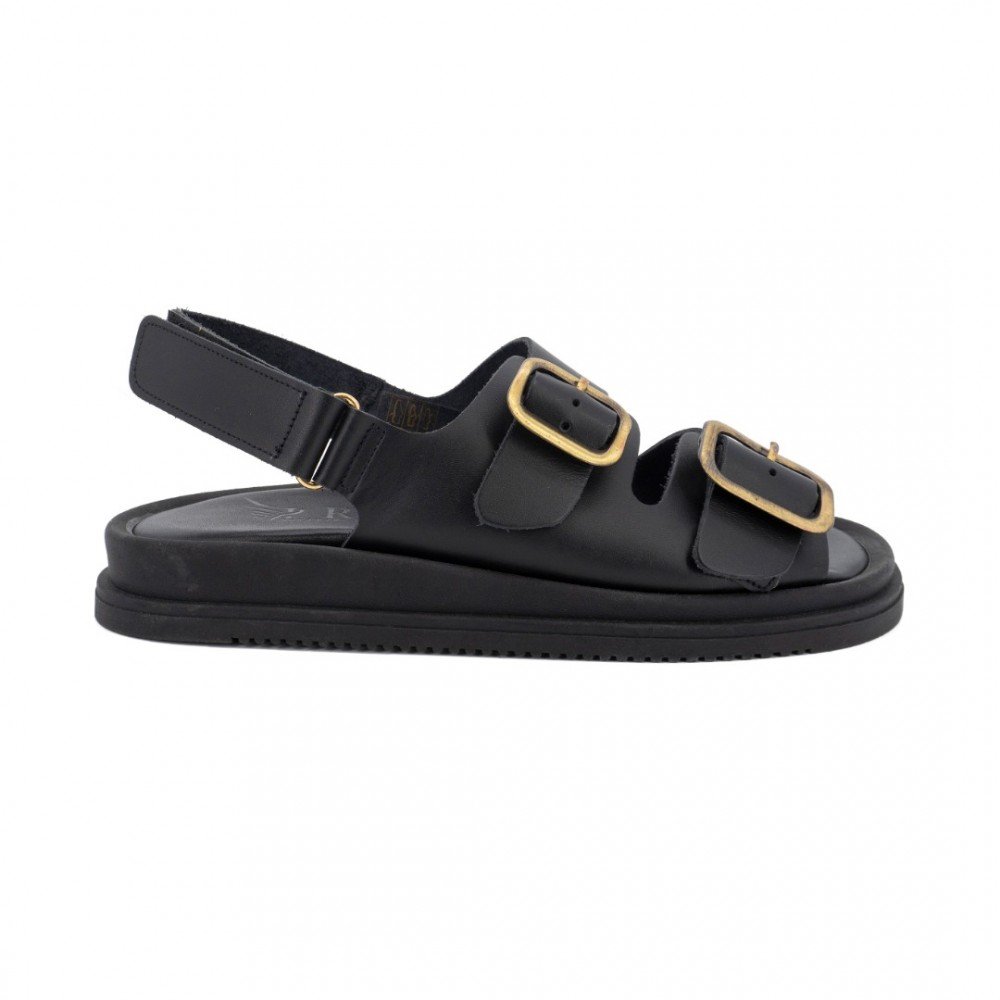Women Leather Sandals Iris 24/39, Black