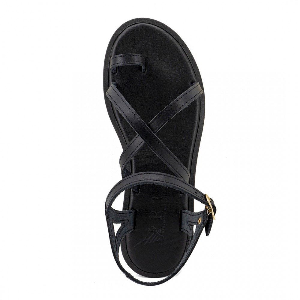 Women Leather Sandals Iris 24/76VM, Black