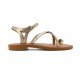 Women Leather Sandals Iris 24/76VM, Gold Women Leather Sandals Iris 24/76VM, Gold