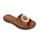 Women Premium Quality Leather Sandals Iris 404 PR, Brown