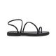 Women Leather Sandals with Strass Iris 4/46VM, Black Women Leather Sandals with Strass Iris 4/46VM, Black