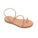 Women Leather Sandals with Strass Iris 4/46VM, Bronze Women Leather Sandals with Strass Iris 4/46VM, Bronze