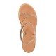 Women Leather Sandals with Strass Iris 4/46VM, Bronze Women Leather Sandals with Strass Iris 4/46VM, Bronze