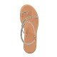 Women Leather Sandals with Strass Iris 4/46VM, Silver Women Leather Sandals with Strass Iris 4/46VM, Silver