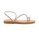 Women Leather Sandals with Strass Iris 4/46VM, Silver Women Leather Sandals with Strass Iris 4/46VM, Silver