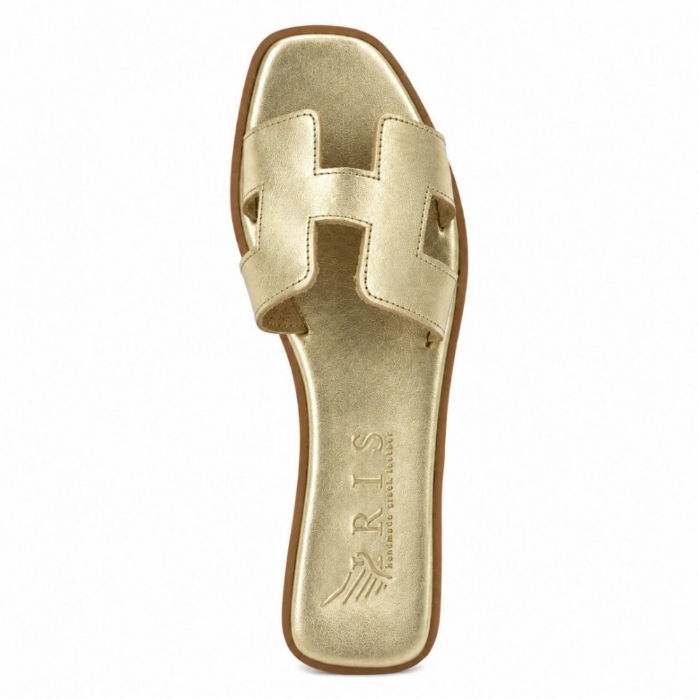 Women Premium Quality Leather Sandals Iris 8/9 PR, Gold