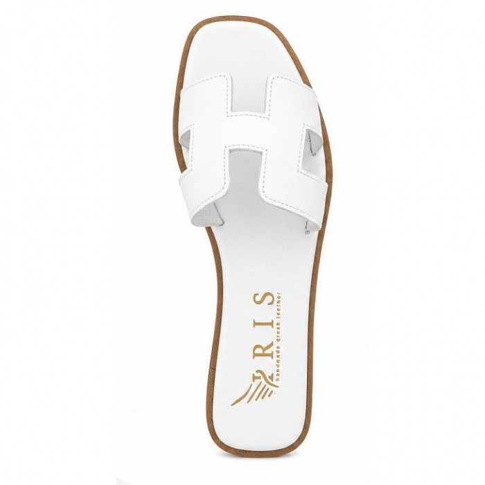 Women Premium Quality Leather Sandals Iris 8/9 PR, White